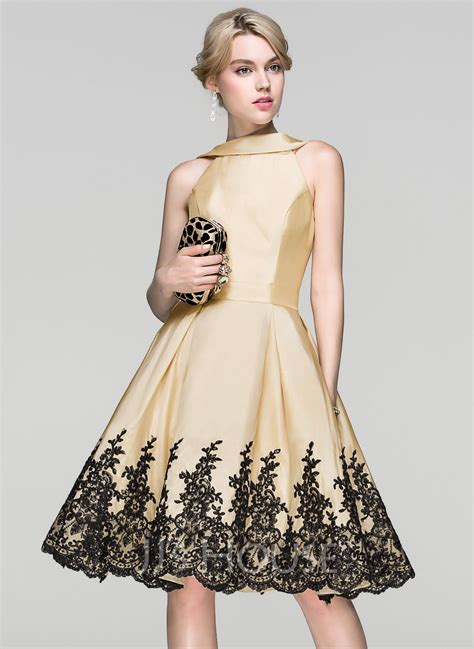 taffeta cocktail dress: Women