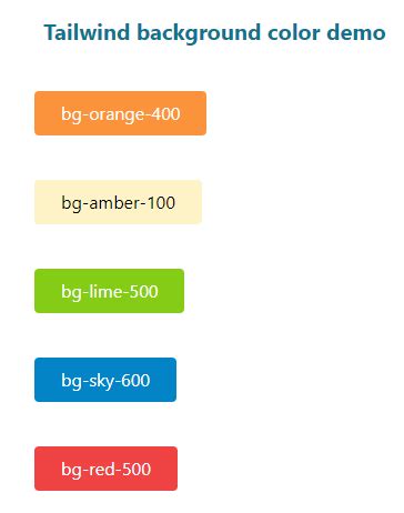 tailwind background color