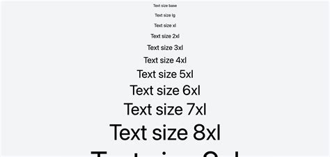 Tailwind Font Size