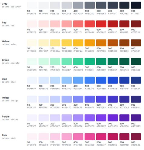 tailwindcss colors