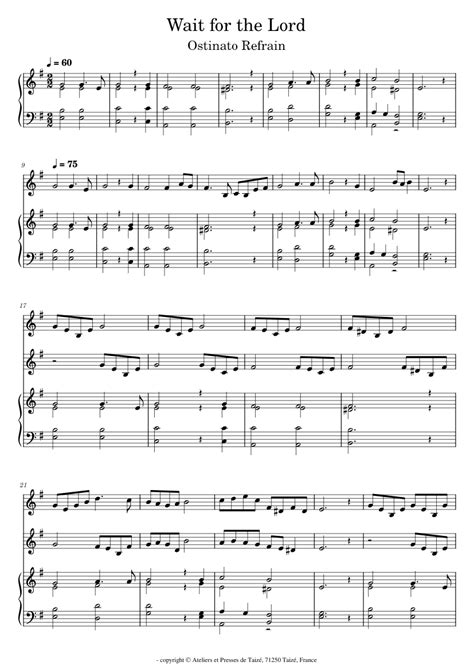 Full Download Taize Sheet Music 