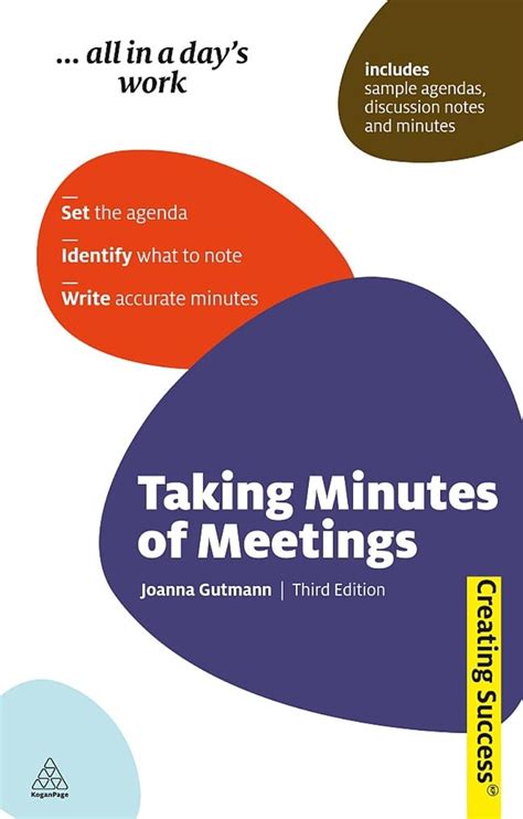 Download Taking Minutes Of Meetings Creating Success 