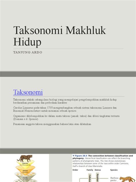 taksonomi makhluk hidup pdf
