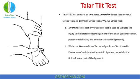 Talar Tilr Test