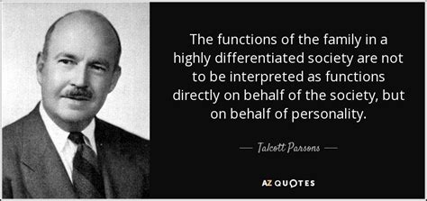 talcott parsons family functions