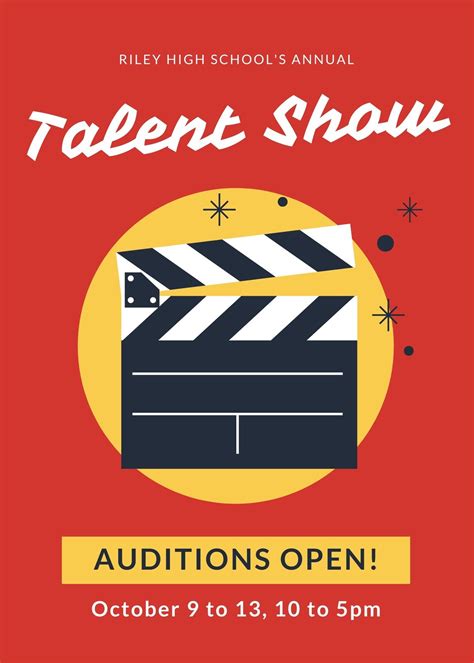 talent show invitation template