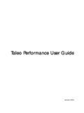 Full Download Taleo Performance User Guide 