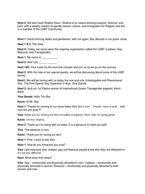 talk show script pdf