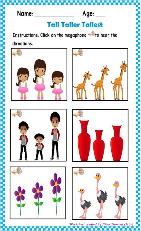 Tall And Short Interactive Activity For Kindergarten Live Tall And Short Activities For Kindergarten - Tall And Short Activities For Kindergarten