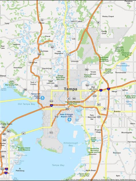 tampa florida map