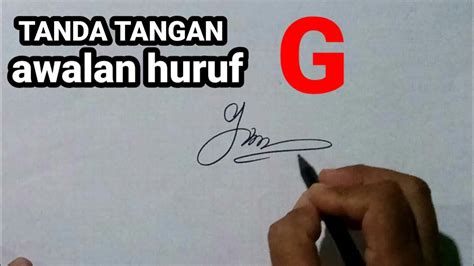 tandatangan g
