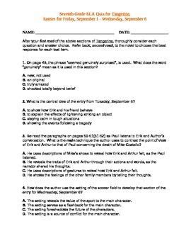 Tangerine Study Guide Answers