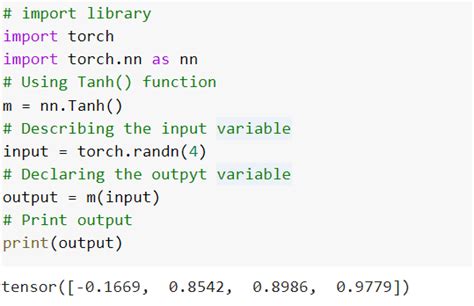 Tanh 1 In Python