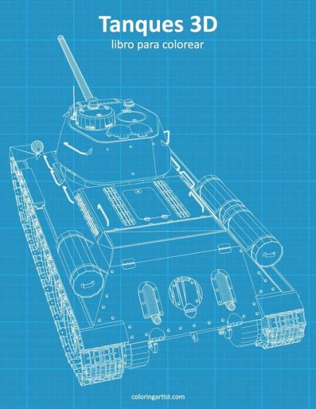 tanques 3d libro para colorear