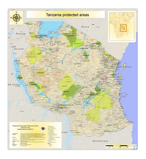tanzania protected areas shape file