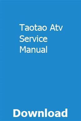 Read Online Taotao Service Manual 