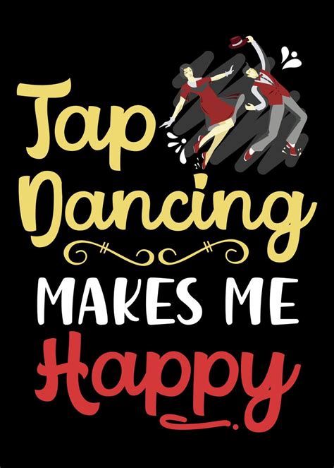 Tap Dancing Makes Me Happy Notebook 6x9in 120 Bla