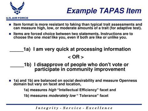 Tapas Test Questions Examples