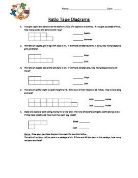 Tape Diagram Worksheets 6th Grade   Tape Diagram Worksheets - Tape Diagram Worksheets 6th Grade