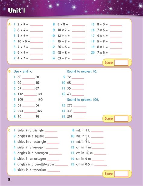 targeting mental maths year 4 answers