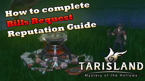 Tarisland Bills Request