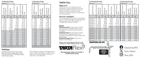 Tarta Bus Schedule