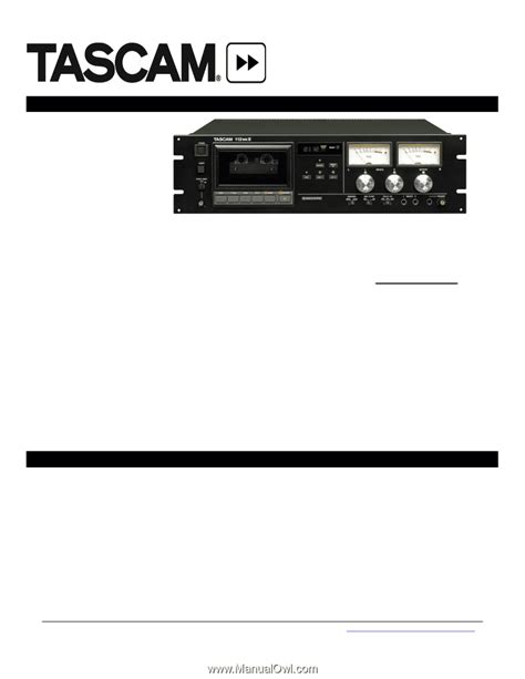 Download Tascam 112Mkii User Guide 