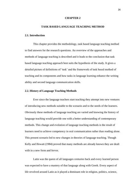 Task For Teaching Education Chapter 6