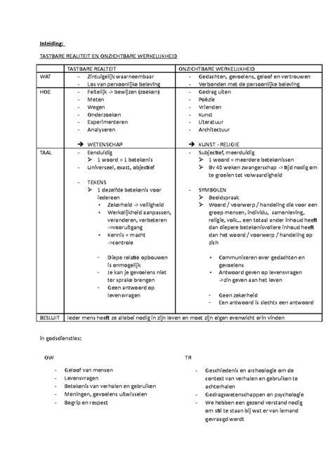 tastbare werkelijkheid