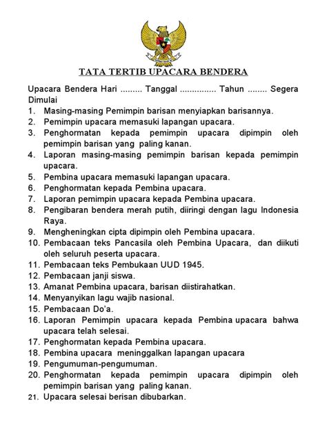 Tata Upacara Bendera