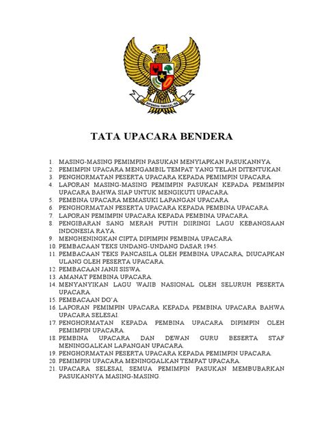Tata Upacara Sd