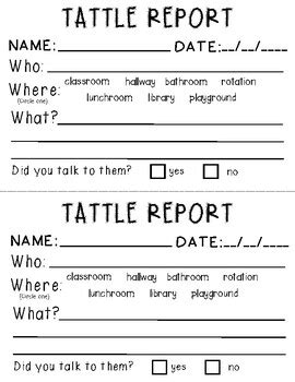 tattle report coloring sheets