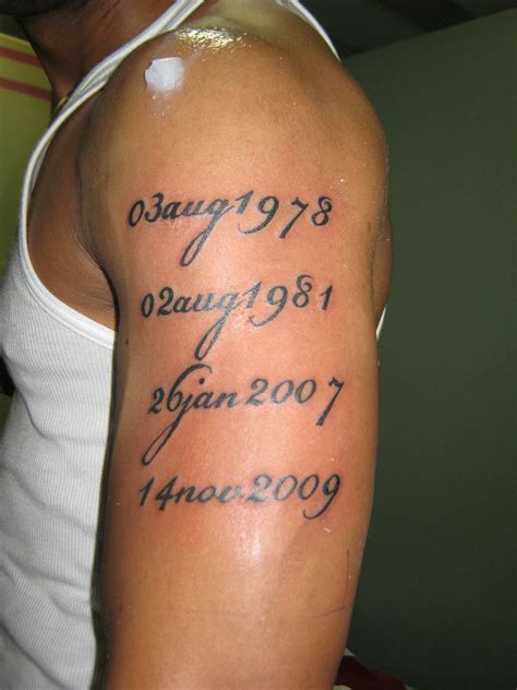 tattoo designs with dates