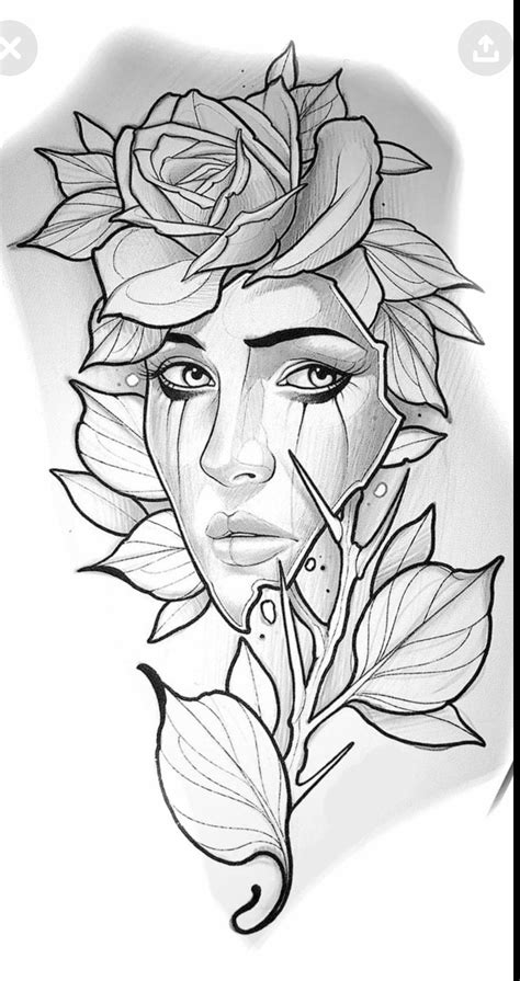 Portrait of a Girl Angel Decorated Floral Elements. PDF -   Animal  coloring pages, Angel coloring pages, Coloring book art