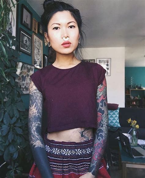 Tattooed asian