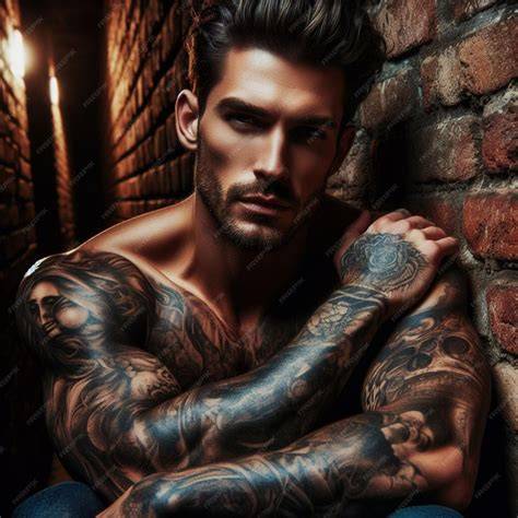 tattooed nude men