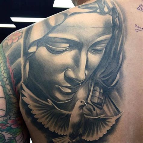Tattooed Virgin Mary   75 Inspiring Virgin Mary Tattoos Ideas Amp Meaning - Tattooed Virgin Mary