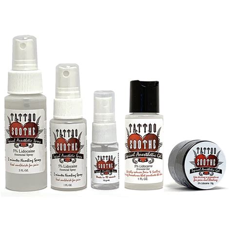 tattoosootheanestheticspraygelALL Hildbrandt Tattoo Supply