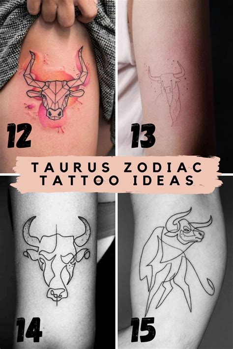 Taurus Tattoo   33 Stunningly Strong Taurus Tattoo Ideas Tattoo Glee - Taurus Tattoo
