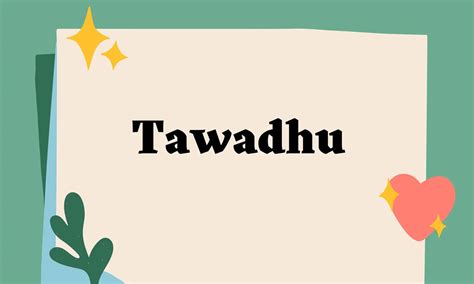tawadhu adalah