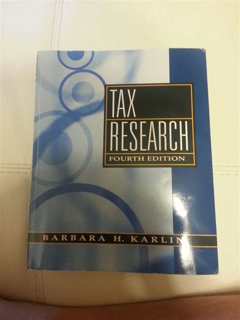 Full Download Tax Research 4Th Edition Pearson Prentice Hall 