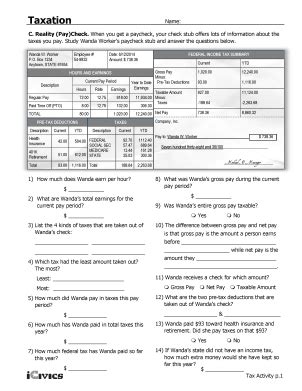 Taxation Icivics Answer