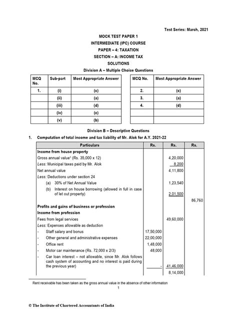 Taxation Notes Ca Ipcc By Master Minds