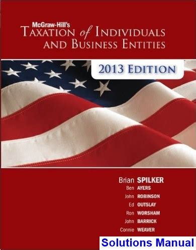 Full Download Taxation Of Business Entities 2013 Solutions Manual 