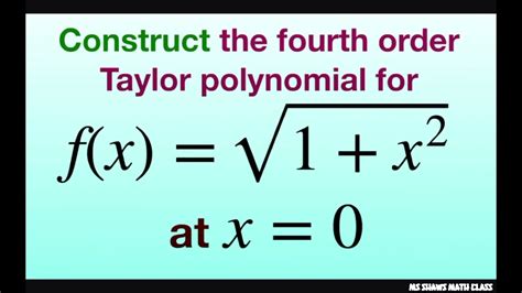 Taylor Polynomial Sqrt X