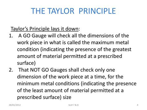 taylor principle of gauging