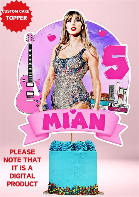 Taylor Swift Cake Topper Printable