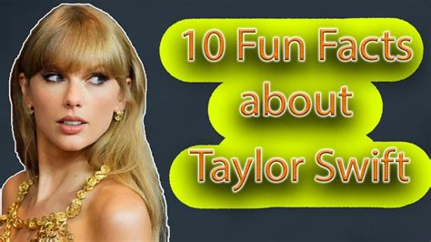 Taylor Swift Fun Facts