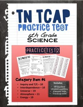 tcap coach science 6 grade questions