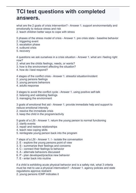 tci practice test